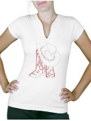 t-shirt strass tiags country