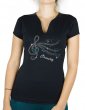 Clé de Sol Country - T-shirt femme Col V