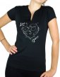 Coeurs Arabesque Line Dance- T-shirt femme Col V