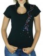 Guirlande USA - T-shirt femme Col Omega