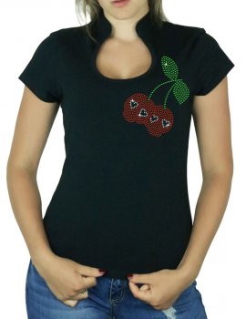 Cherries Skull - Women's Col Omega T-shirt