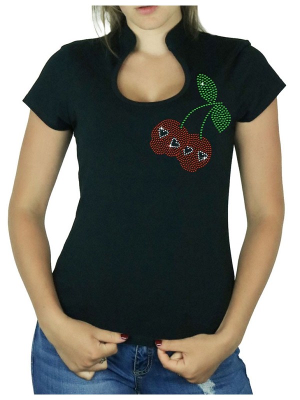 Cherries Skull - Women's Col Omega T-shirt