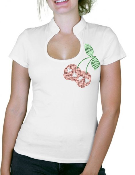 Cherries Skull - Women's Col Omega T-shirt