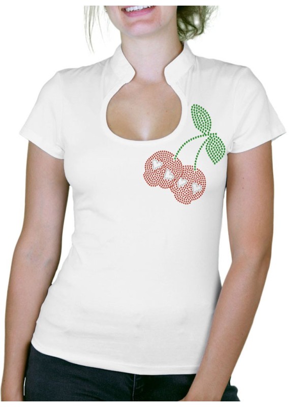 Cherries Skull - Women's Col Omega T-shirt