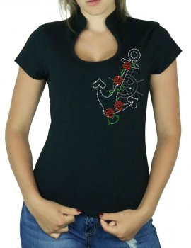 Marine Rock Anchor - Women's Omega Col T-shirt