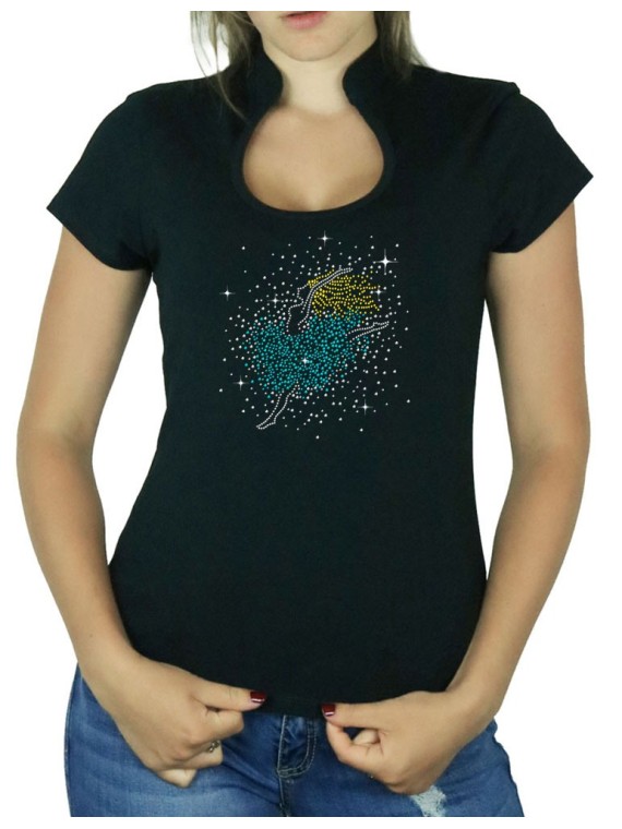 Danseuse - T-shirt femme Col Omega