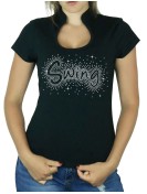 Swing éclaté - T-shirt femme Col Omega