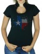 Texas éclaté - T-shirt femme Col Omega