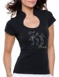 Danseurs Line Dance - T-shirt femme Col Omega