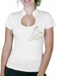 Cheval au Galop - T-shirt femme Col Omega