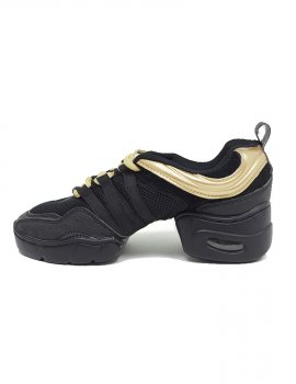 Black and Gold Dance Sneakers