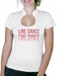 Line Dance Miroir - T-shirt femme Col Omega
