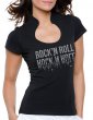 Rock'n Roll Miroir - T-shirt femme Col Omega