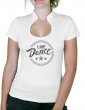 Macaron Line Dance - T-shirt femme Col Omega