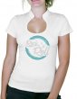 Macaron Rock'n Roll - T-shirt femme Col Omega