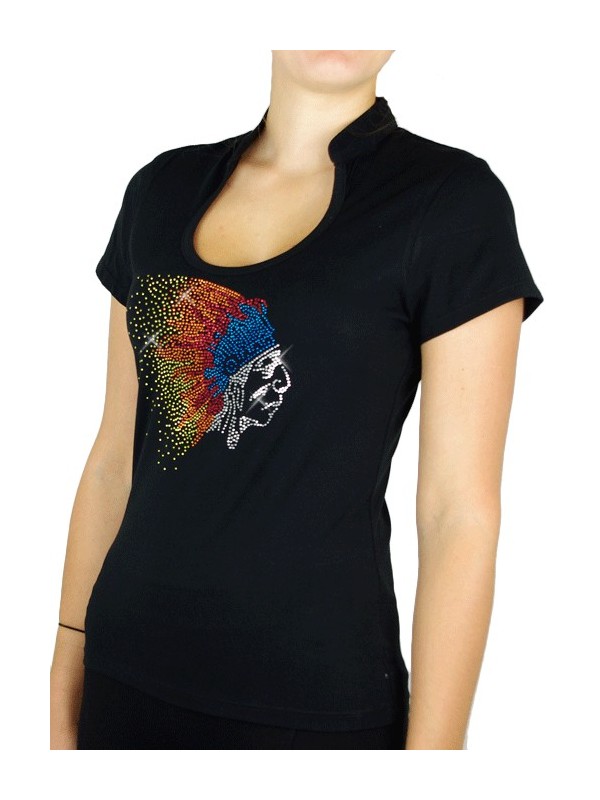 Chef Indien - T-shirt femme Col Omega