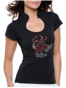 Bottes Sous Chapeau - T-shirt femme Col Omega