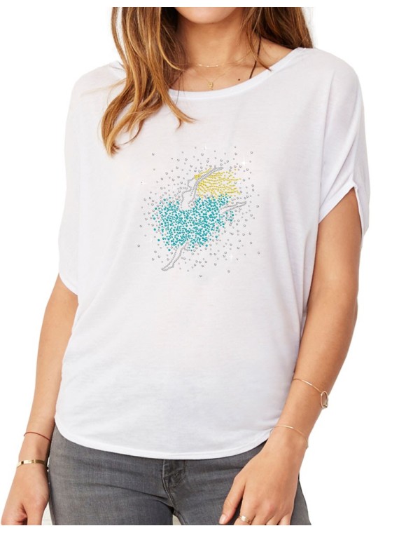 Petite Danseuse - T-shirt femme Manches Chauve Souris