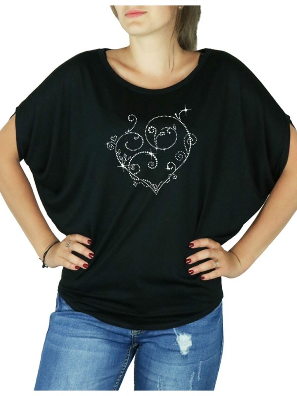 Heart Arabesques - Women's T-shirt Bat Sleeves