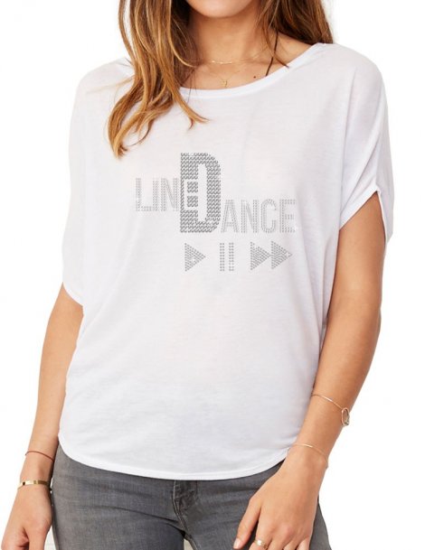 Line Dance Play - T-shirt femme Manches Chauve Souris