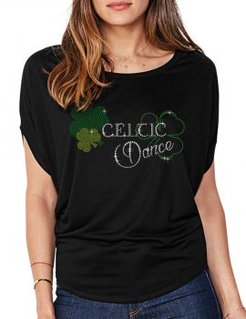 Celtic Dance - T-shirt femme Manches Chauve Souris