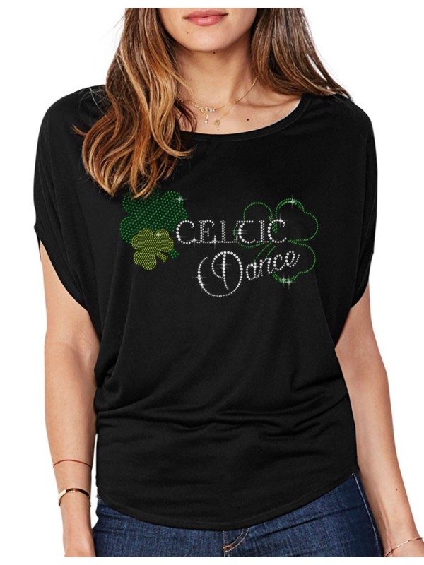 Celtic Dance - T-shirt femme Manches Chauve Souris