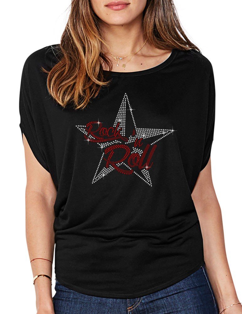 Tee shirt top etoile femme