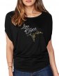 Line Dance Arabesque - T-shirt femme Manches Chauve Souris