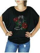 Botte & Roses - T-shirt femme Manches Chauve Souris