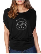 Macaron Dance Swing - T-shirt femme Manches Chauve Souris