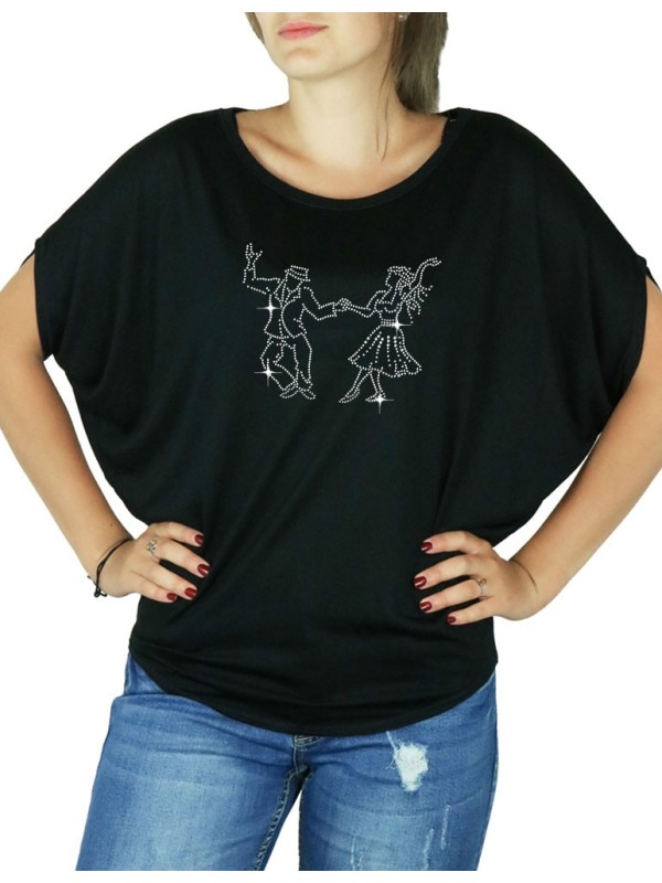 Danseurs Swing - T-shirt femme Manches Chauve Souris