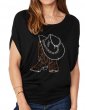 Santiags & Chapeau - T-shirt femme Manches Chauve Souris