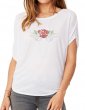 Hirondelles & Rose - T-shirt femme Manches Chauve Souris