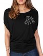 Tête De Cheval - T-shirt femme Manches Chauve Souris