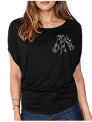 Tête De Cheval - T-shirt femme Manches Chauve Souris