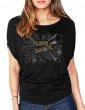 Line Dance Etoiles - T-shirt femme Manches Chauve Souris