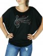 Clé De Sol - T-shirt femme Manches Chauve Souris