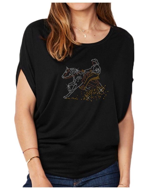 Reining - T-shirt femme Manches Chauve Souris