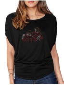 Couple de Danseurs - T-shirt femme Manches Chauve Souris