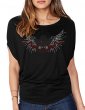 Chapeau Ailés - T-shirt femme Manches Chauve Souris