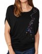 Guirlande USA - T-shirt femme Manches Chauve Souris