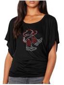 Bottes Sous Chapeau - T-shirt femme Manches Papillon