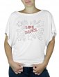 Line Dance Etoiles - T-shirt femme Manches Papillon