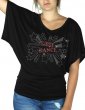 Line Dance Etoiles - T-shirt femme Manches Papillon