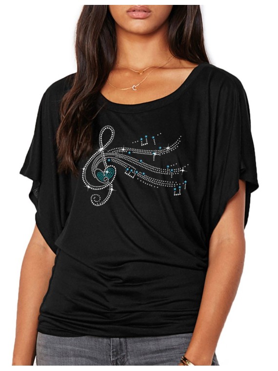 Clé De Sol - T-shirt femme Manches Papillon
