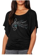Clé De Sol - T-shirt femme Manches Papillon