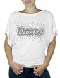 Country Eclaté - T-shirt femme Manches Papillon