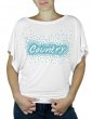 Country Eclaté - T-shirt femme Manches Papillon