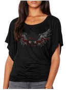 Chapeau Ailés - T-shirt femme Manches Papillon