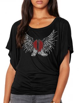 Bottes Ailées - T-shirt femme Manches Papillon